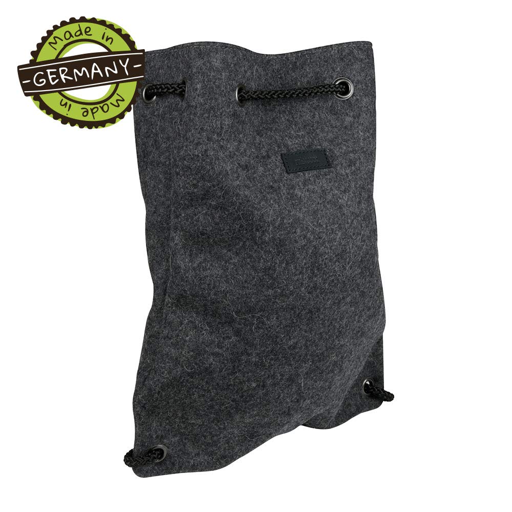 biozoyg-backpack-bobo-filz-rucksack-dunkel-meliert-35-x-43-x-12-cm-merinowolle image 2