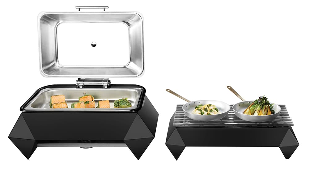 rosseto-sk060-diamond-multi-chef-chafing-dish-10-edelstahl-mit-soft-close-deckel image 3