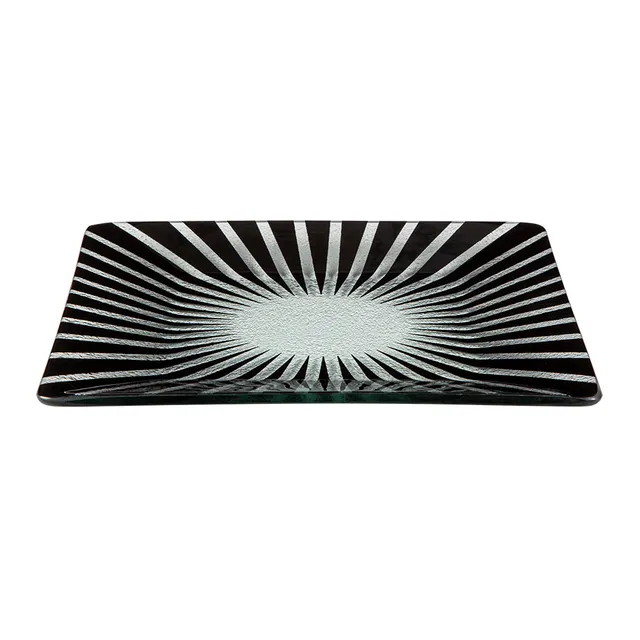 rosseto-kalderon-stelo-gls033b-glas-platter-14-zoll-schwarz image 1