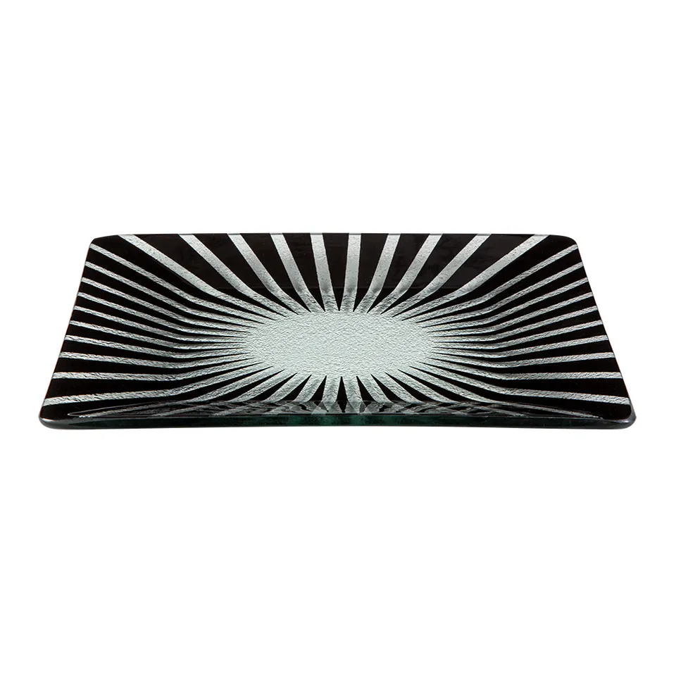 rosseto-kalderon-stelo-gls033b-glas-platter-14-zoll-schwarz image 1