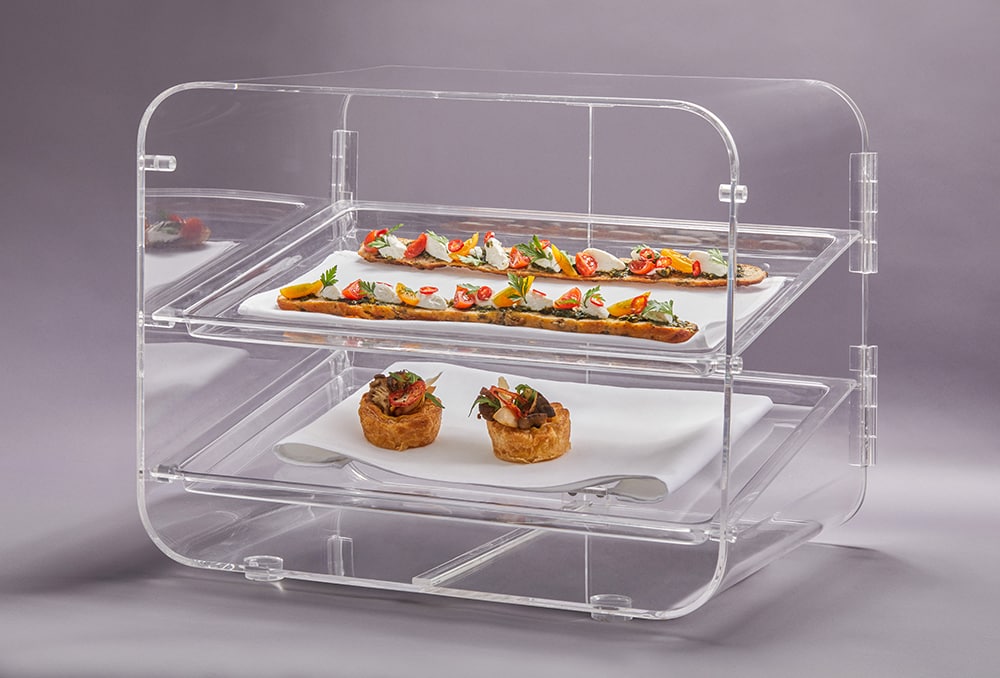 rosseto-lucid-bd145-bakery-box-gro-eckig-mit-2-tabletts image 2
