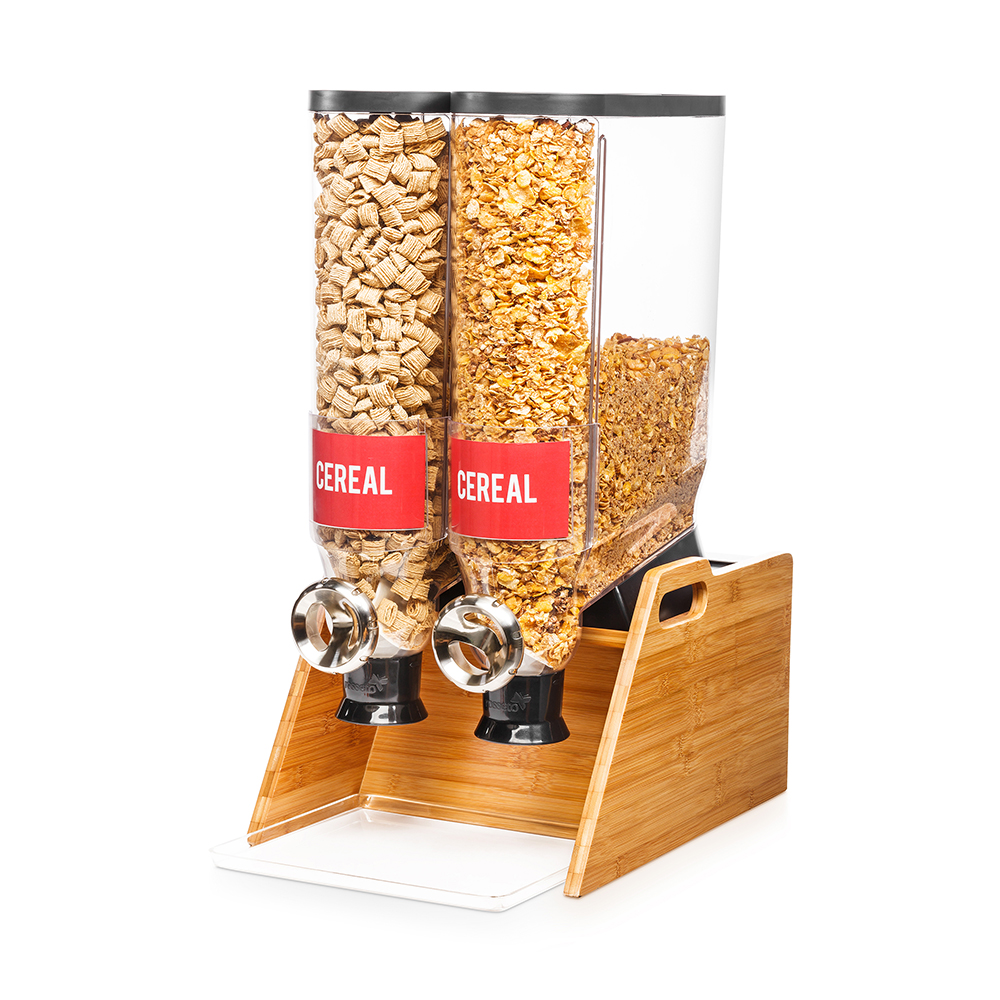 rosseto-pro-bulk-dispenser-doppelt-mit-bambus-st-nder-ds103 image 1