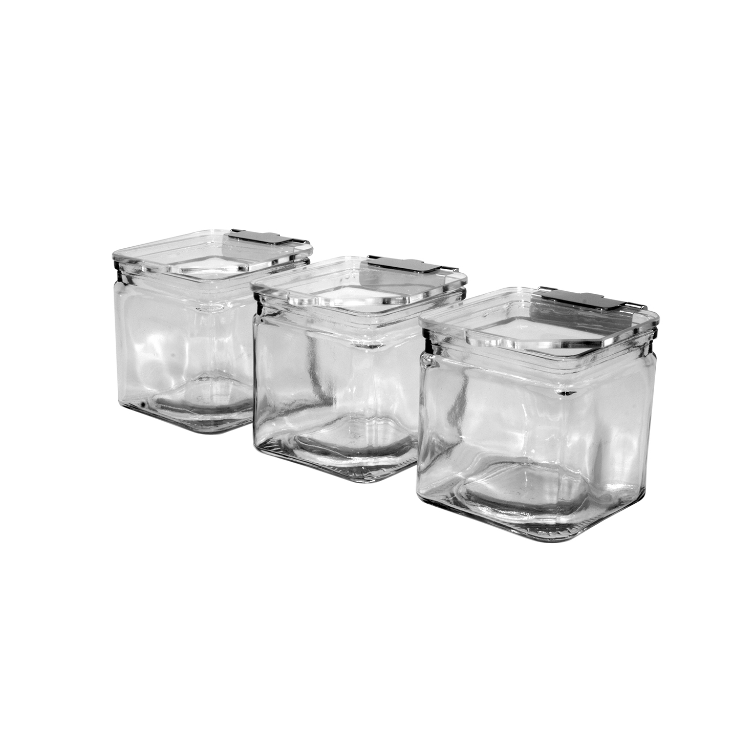 rosseto-gls024l-deckel-mit-scharnier-f-r-square-clear-glass-jar-gls024 image 2