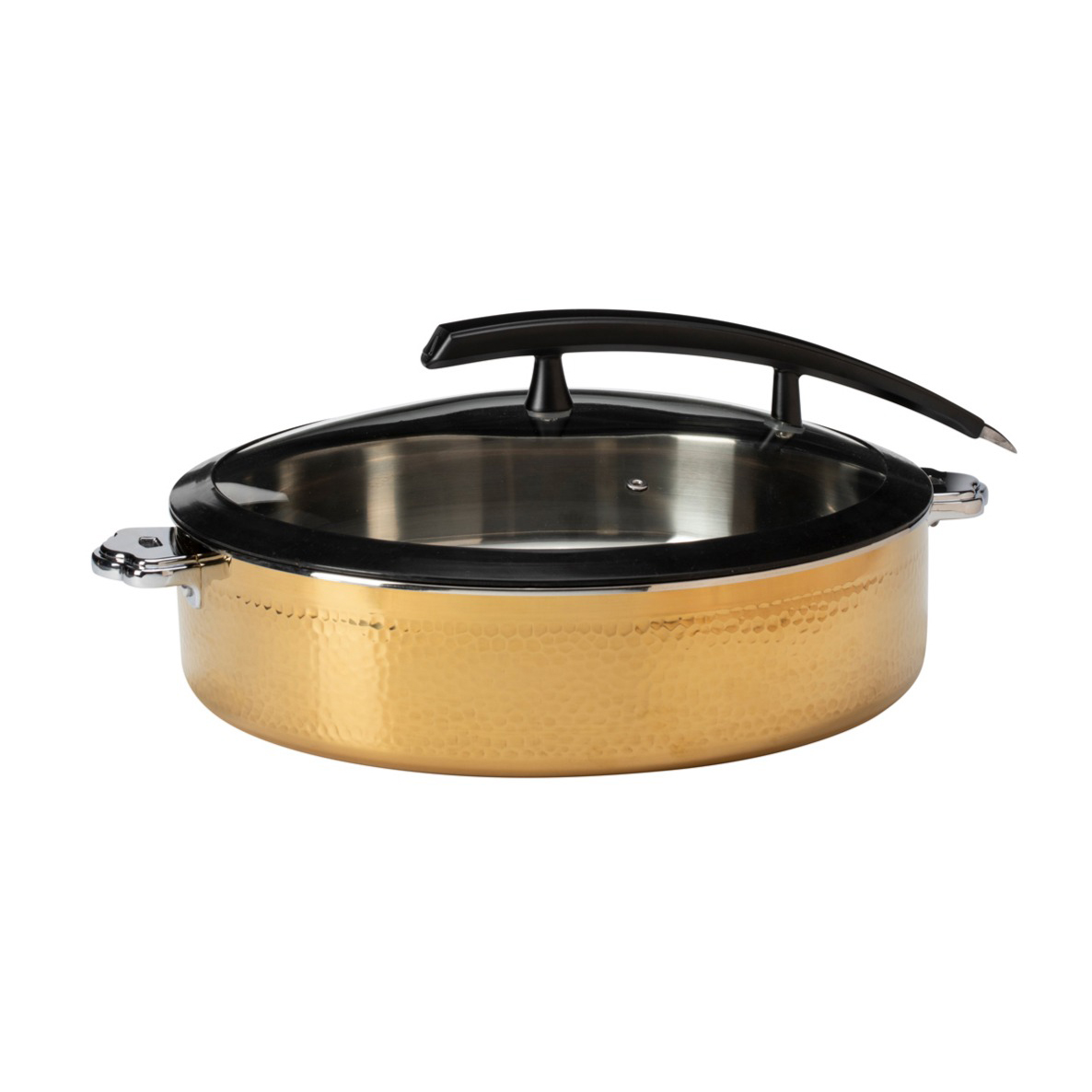 rosseto-rondeau-cw-ncb38cg-buffet-server-rund-hammerschlag-gold-7-93-qt image 4