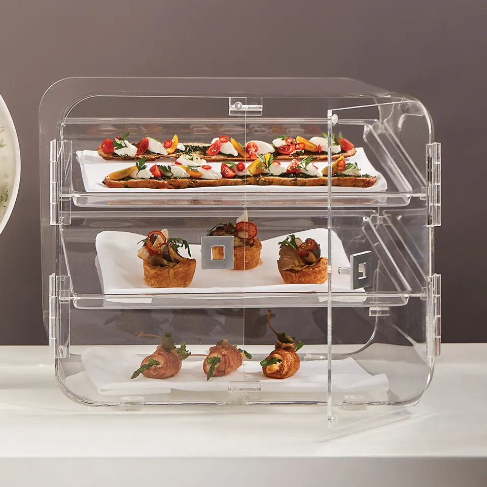 rosseto-lucid-bd145-bakery-box-gro-eckig-mit-2-tabletts image 1