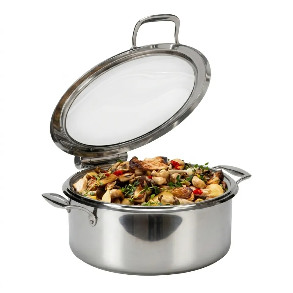 rosseto-le-dish-gwd300el-ch-chafing-topf-4-8-qt-chrom-rund image 1