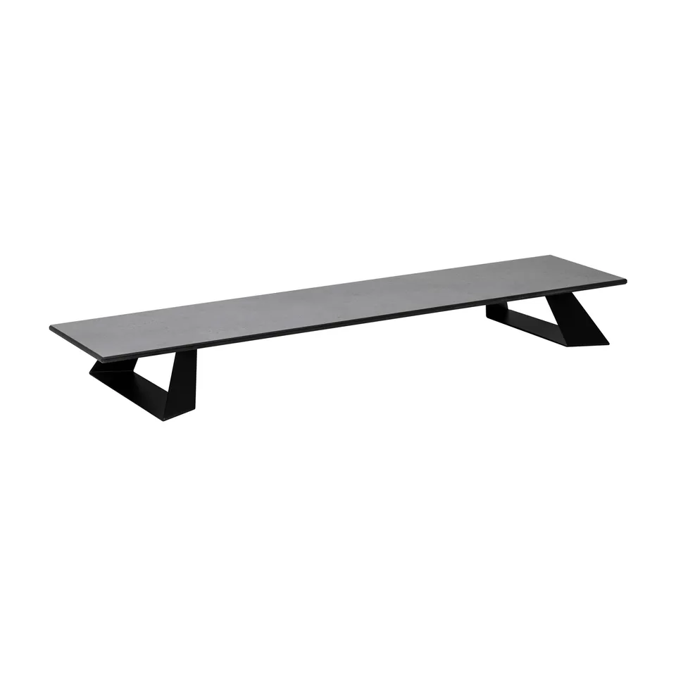 rosseto-alto-hplrs22-riser-rechteckig-schmal-betongrau-mit-schwarzen-f-en image 1