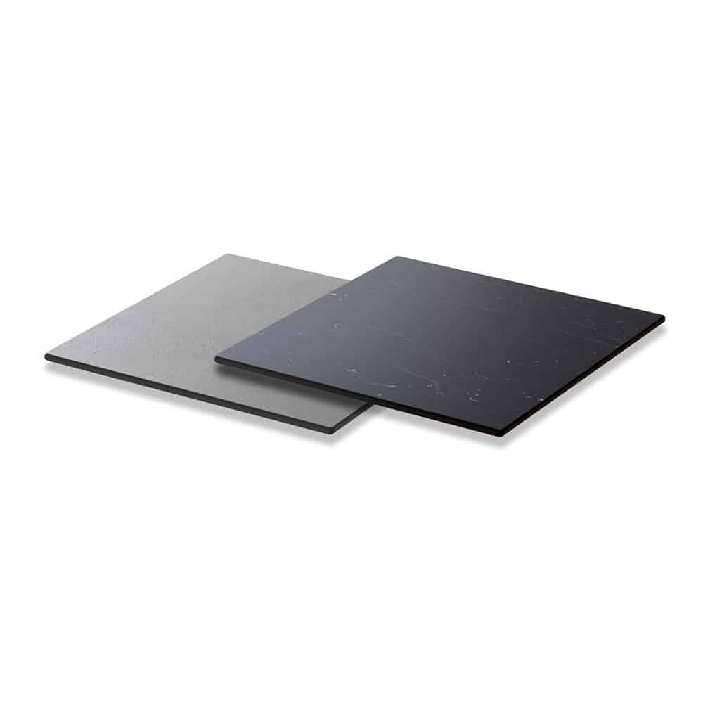 rosseto-hpl004cgbm-wendbare-quadrat-platte-14-zoll-concrete-gray-black-marble-hp image 1