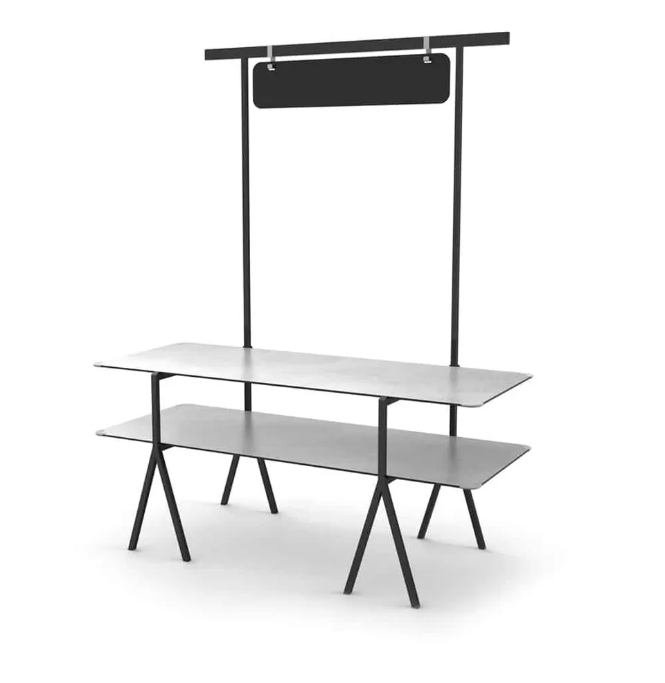 rosseto-modulite-mt-2003cgb-2-level-kit-2-stufige-buffetstation-concrete-gray-mi image 1
