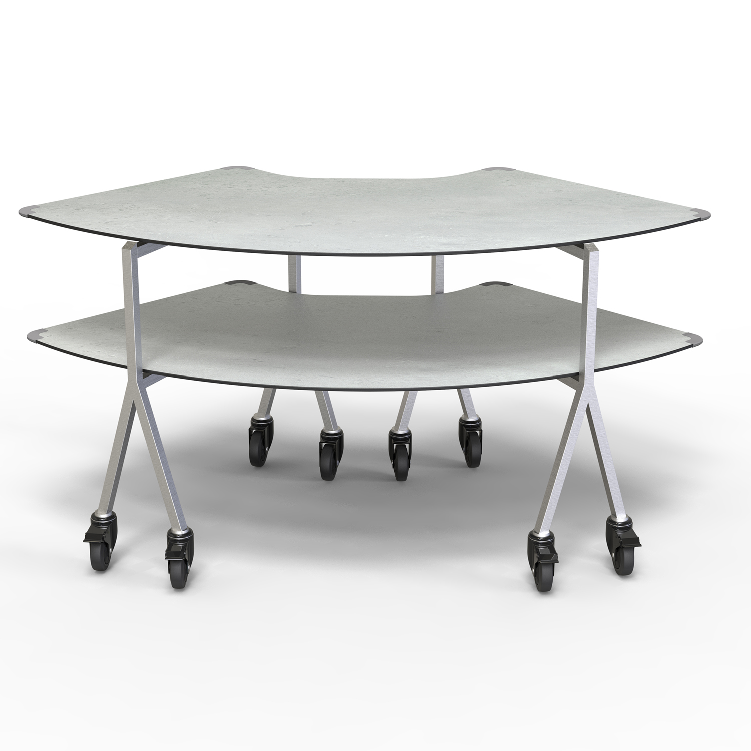 rosseto-mt-2007cgsw-modulite-2-level-kit-concrete-gray-mit-rollen image 1