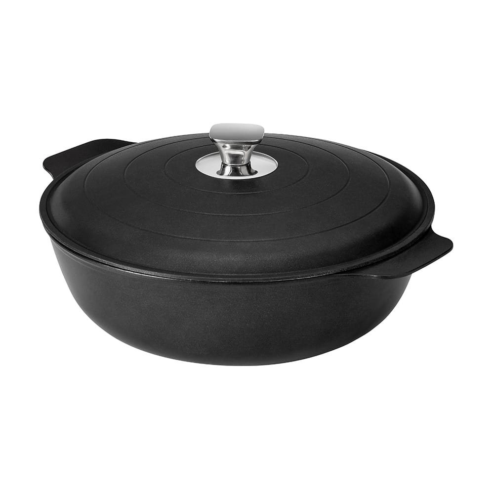 rosseto-cooklite-cw095bk-kasserolle-schwarz-mit-deckel-alu image 4