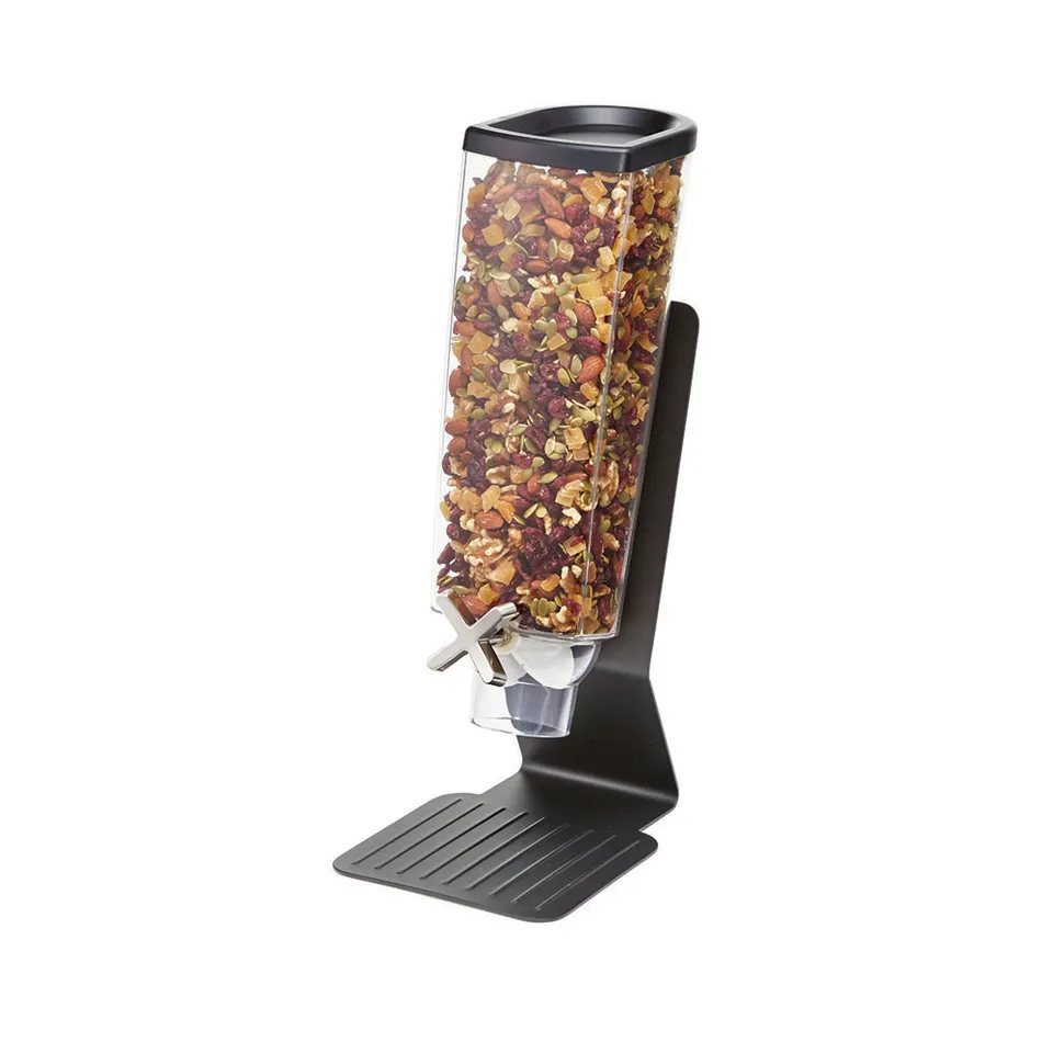 rosseto-ez-pro-ez50199-tisch-cerealien-spender-1-gallone-schwarzer-stahlst-nder image 1