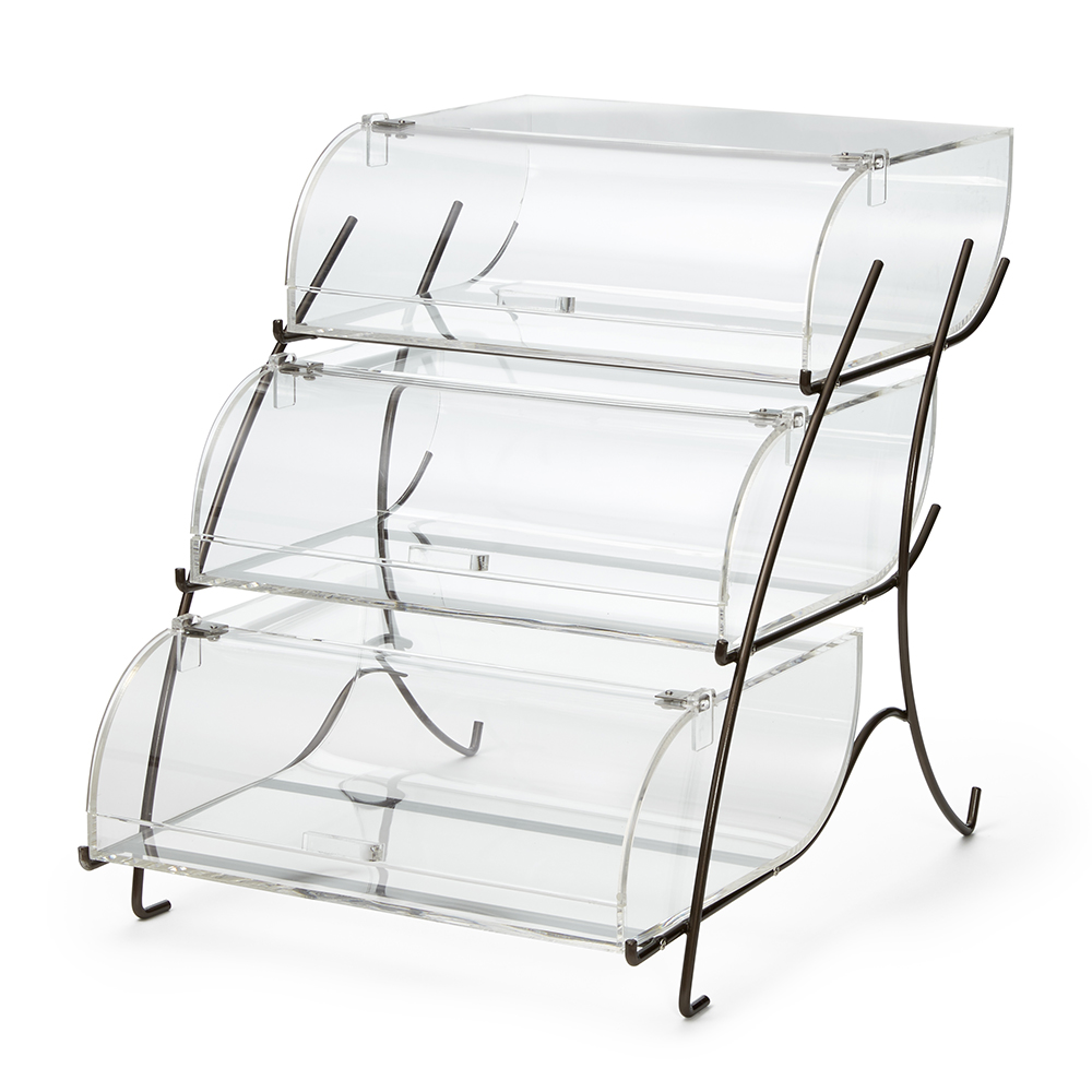 rosseto-bk023-etagere-3-st-ckig-bronze-kuchenvitrine image 1