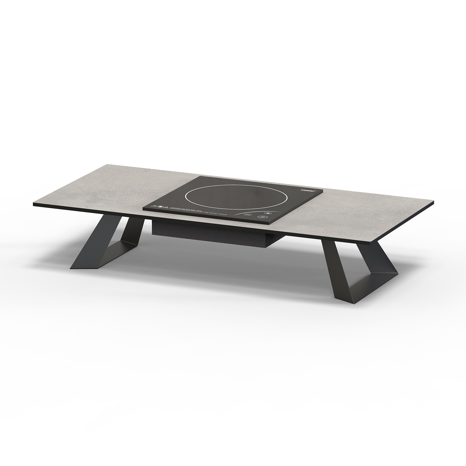 rosseto-alto-hplrsi97-induktions-riser-80-cm-concrete-gray image 1