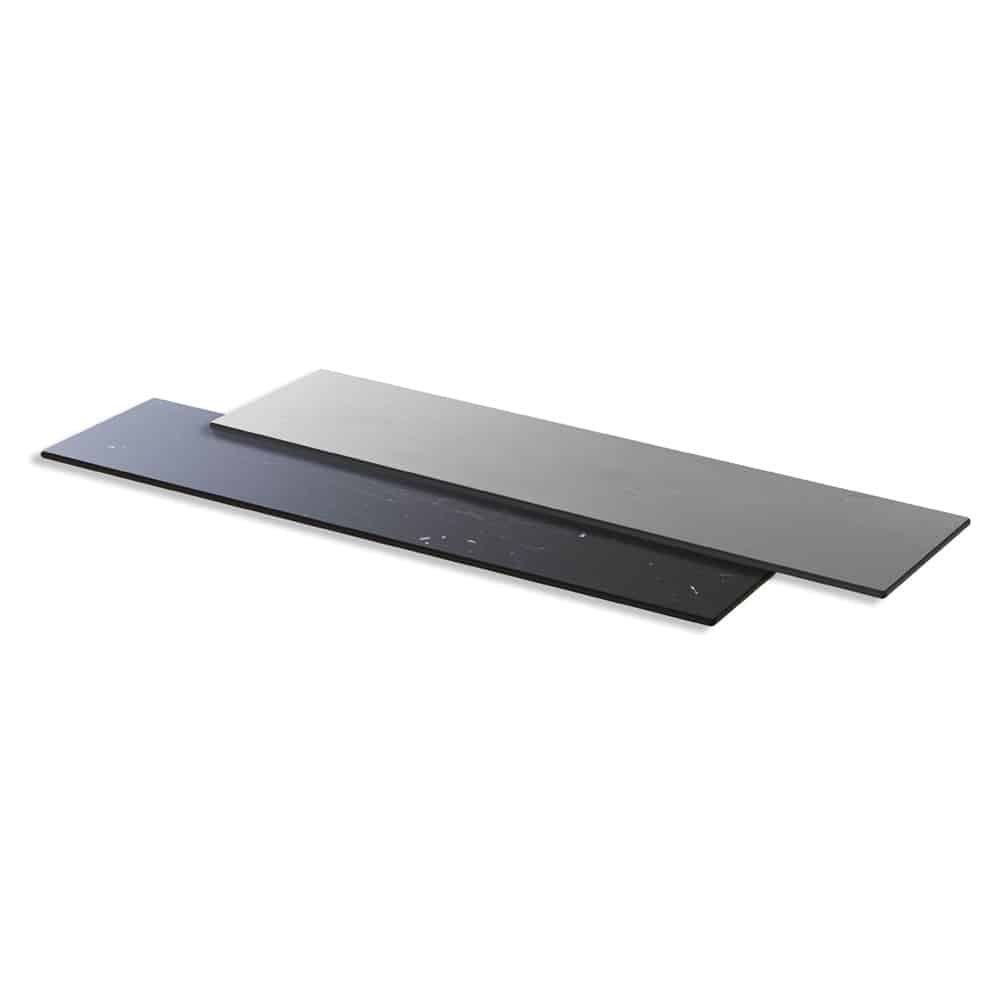 rosseto-hpl006cgbm-schmale-wendbare-hpl-platte-concrete-gray-black-marble image 1