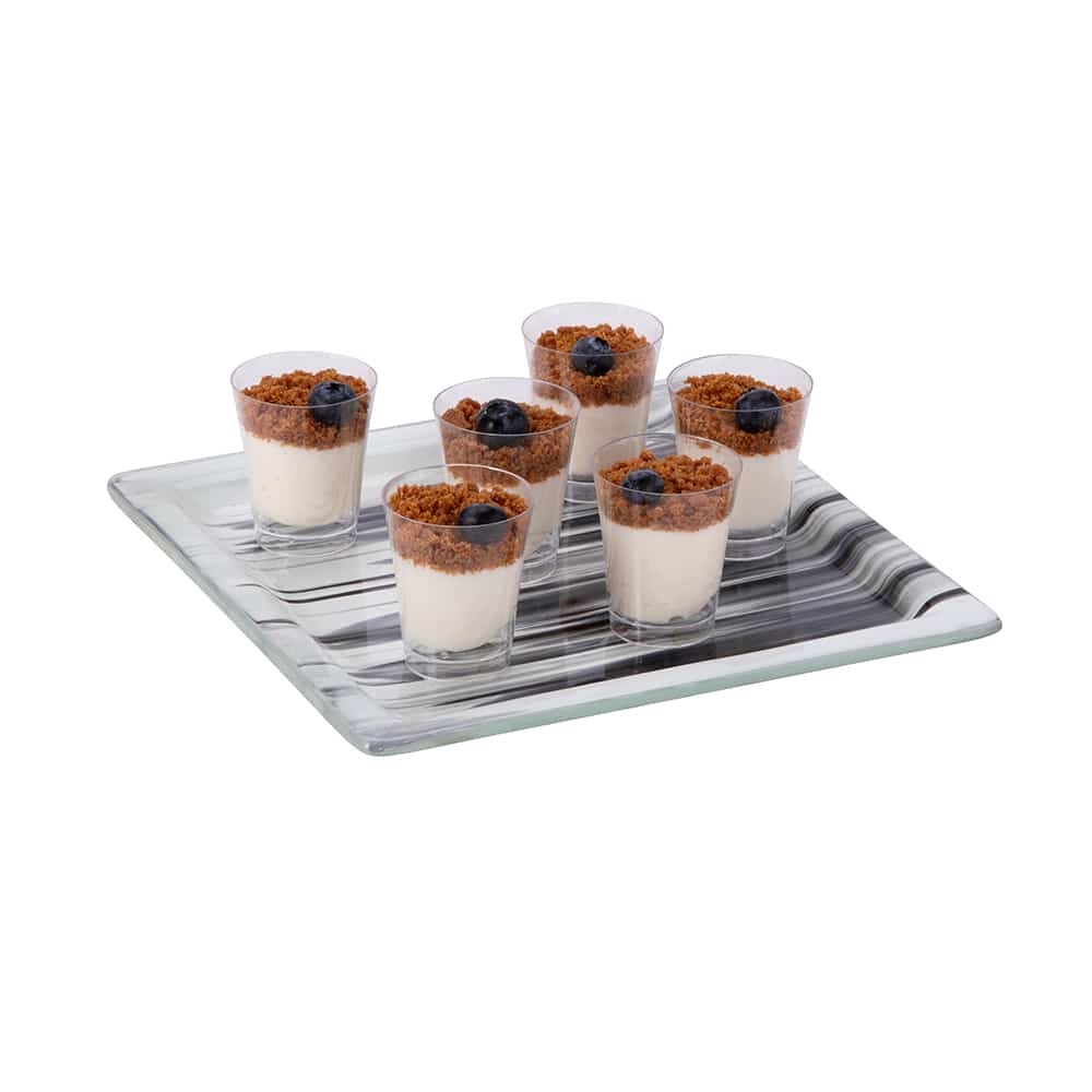 rosseto-aroma-gls060bw-quadratische-platte-mit-rand-schwarz-wei image 1
