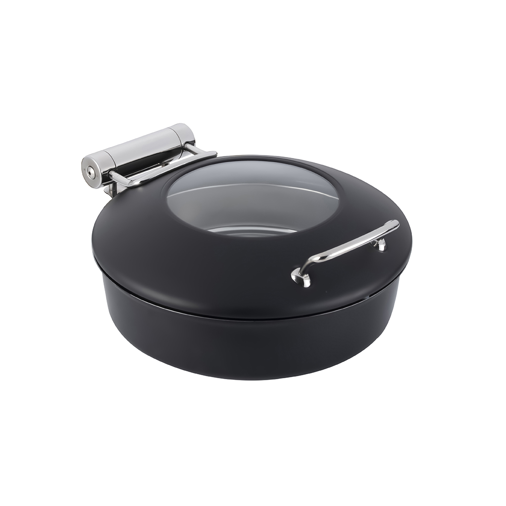 rosseto-vista-black-round-chafing-topf-4-22-qt-aufsatz-topf image 1