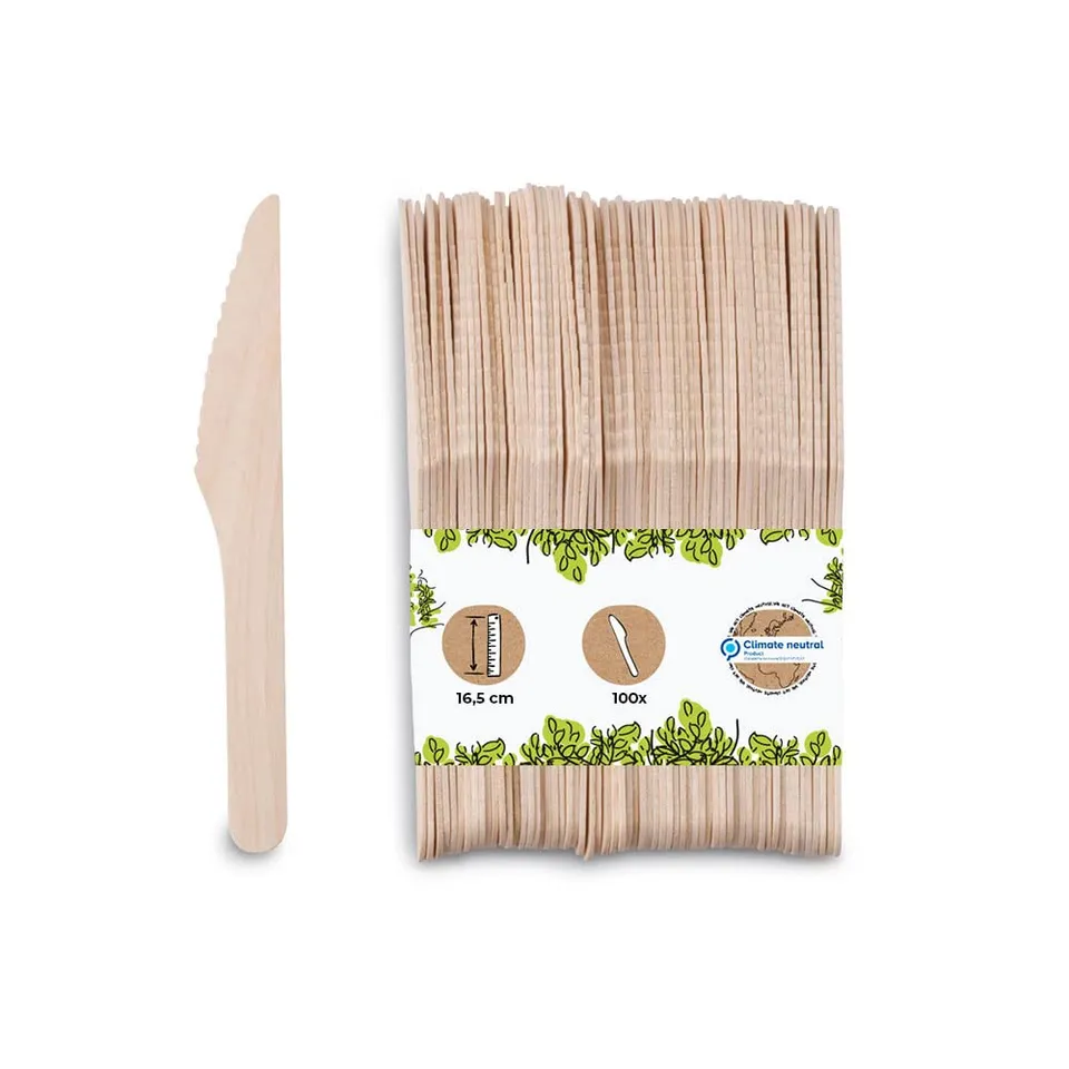 biozoyg-einwegmesser-holz-100-st-ck-16-5-cm-kompostierbar image 1