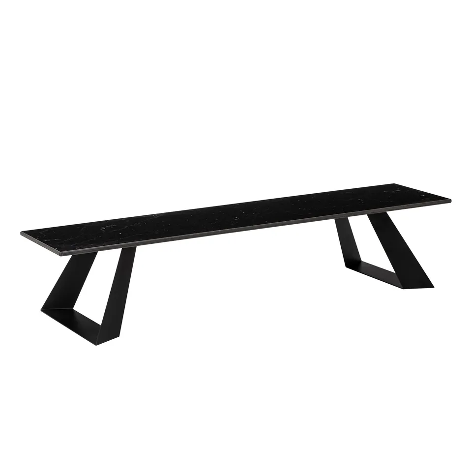 rosseto-alto-hplrs63-riser-narrow-rectangle-black-marble-mit-6-zoll-beinen image 1