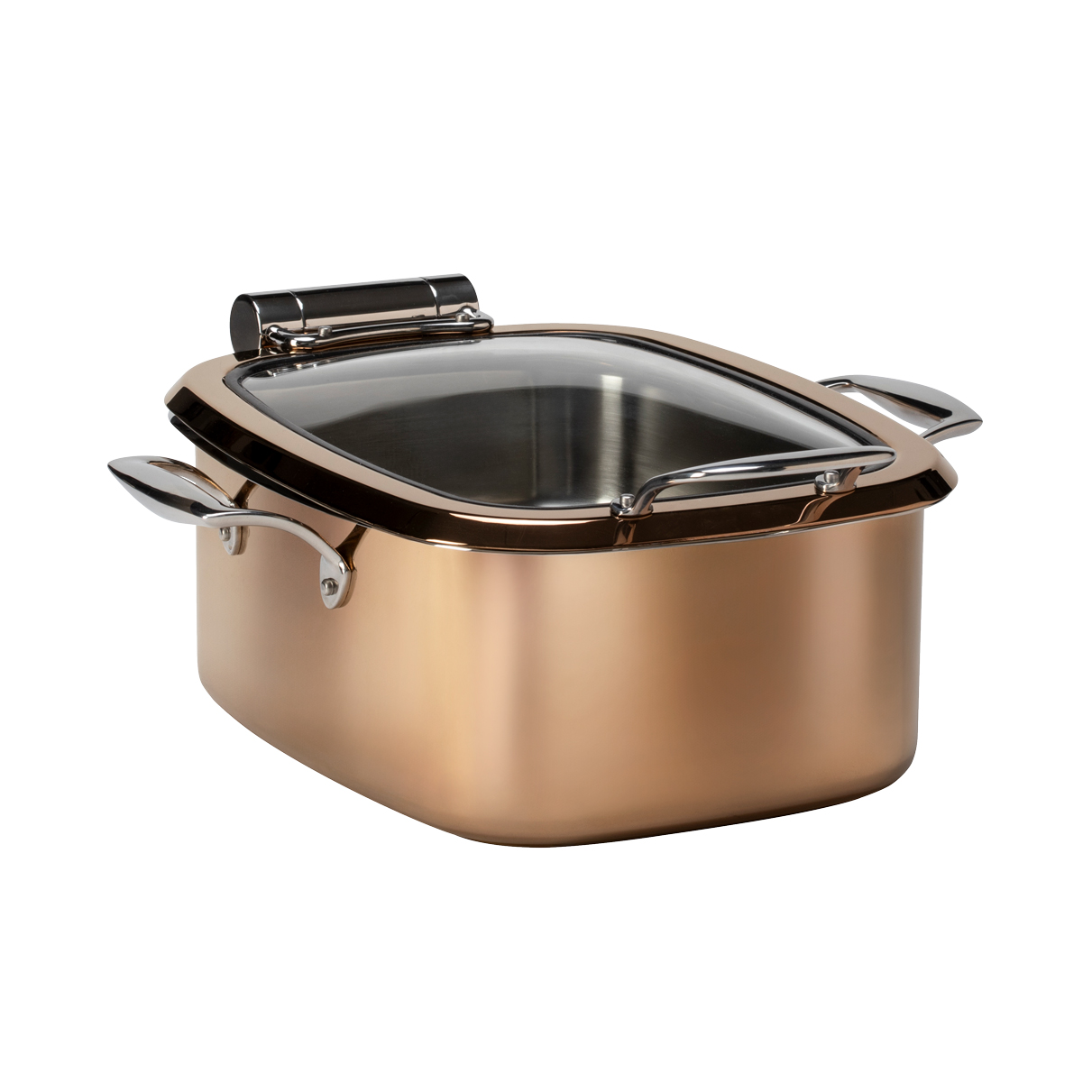 rosseto-le-dish-gold-square-chafing-dish-4-2-qt-gwd295el-gr image 4
