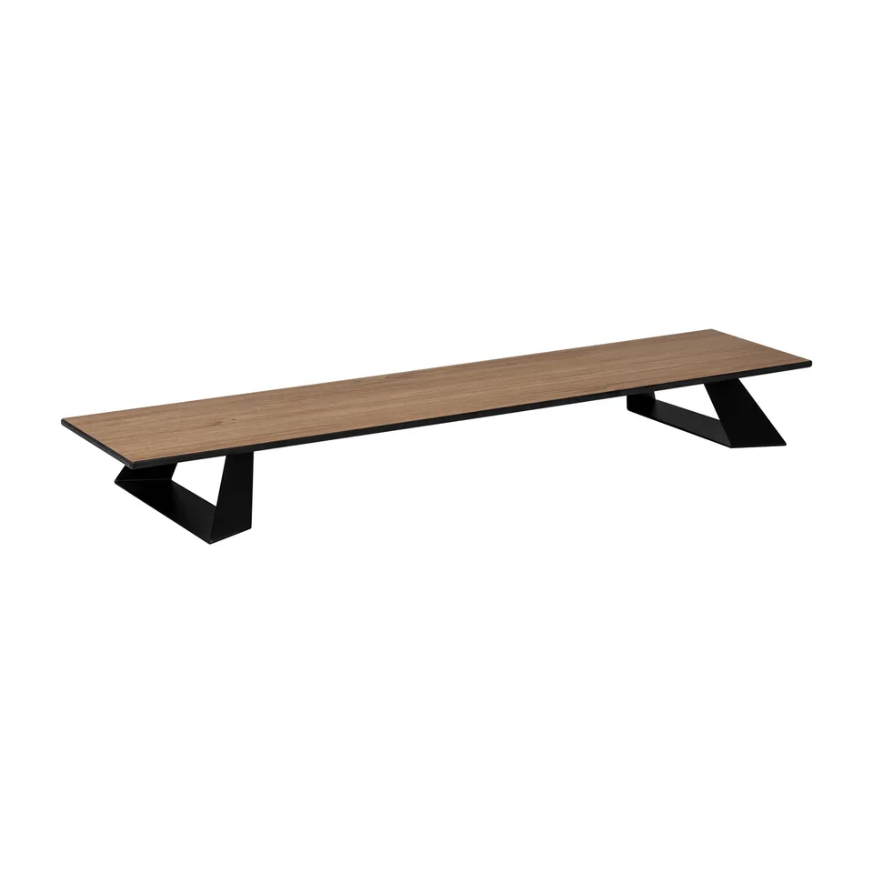 rosseto-alto-hplrs25-riser-naturholz-hpl-schmal-mit-3-beinen-schwarz image 1
