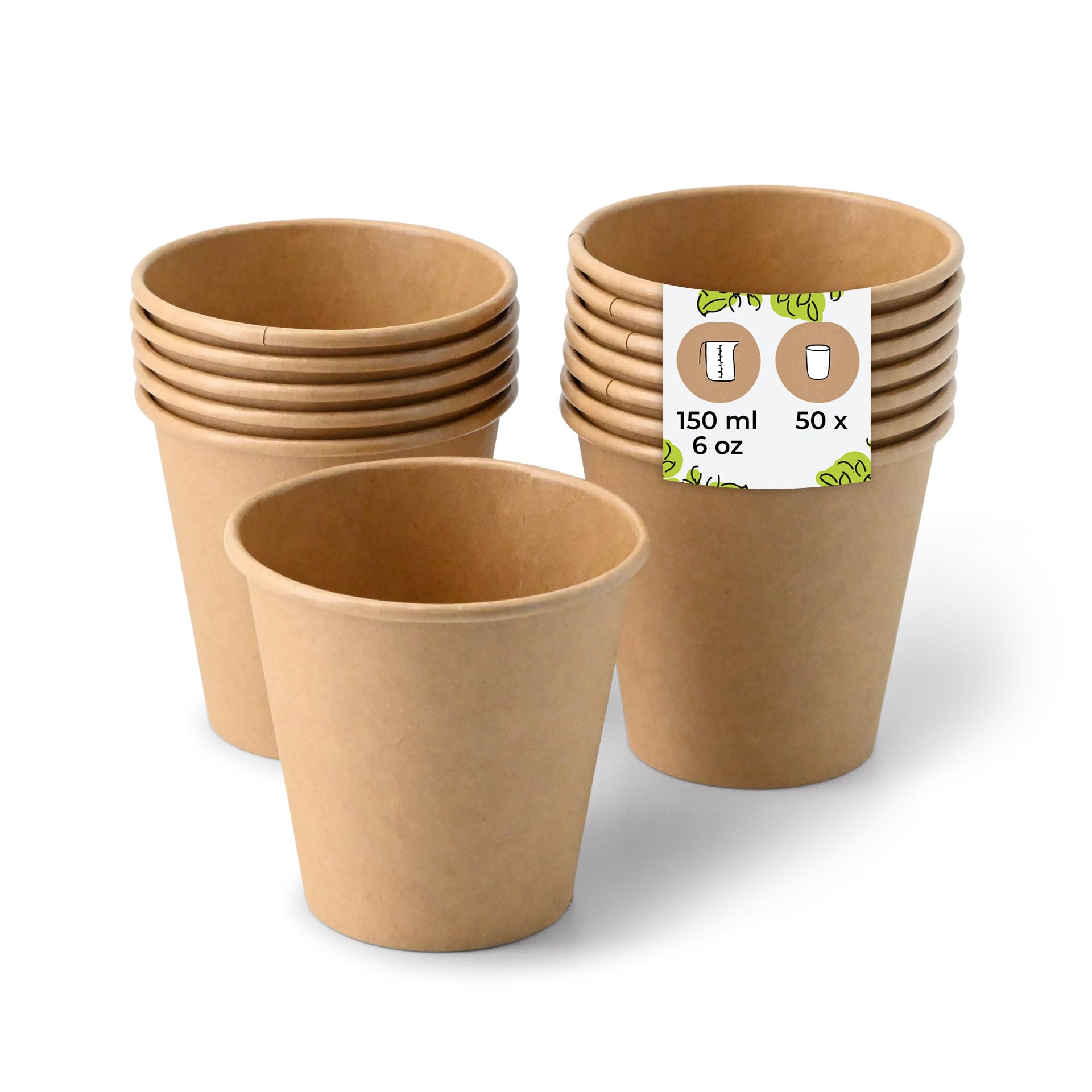 biozoyg-kaffeebecher-pappbecher-50-st-ck-150-ml-80-mm-braun image 1