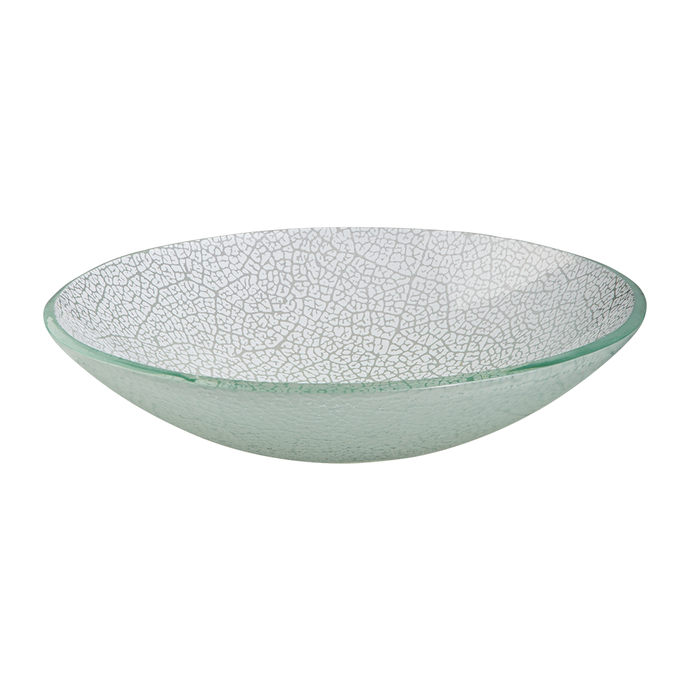 rosseto-kalderon-foglia-gls046w-glasschale-rund-35-cm-wei-handgemacht image 1